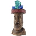 Design Toscano Easter Island Polynesian Moai Sculptural Side Table JQ12149